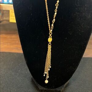 Elegant Gold Tassel Necklace